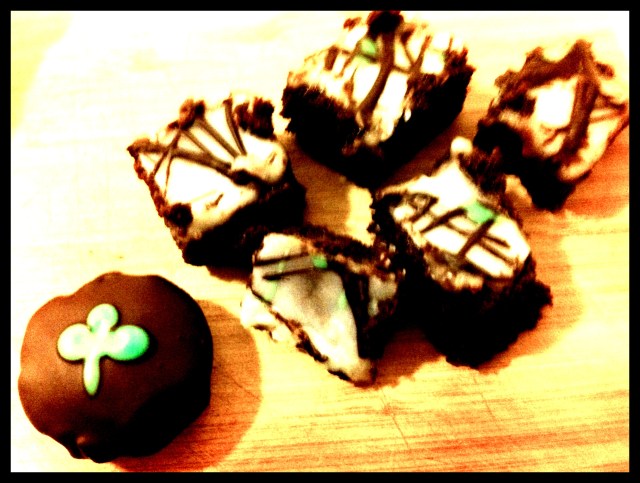 shamrocks brownies