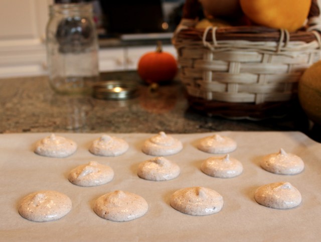 Pumpkin Buttercream Meringues | Blue Owl Treats 