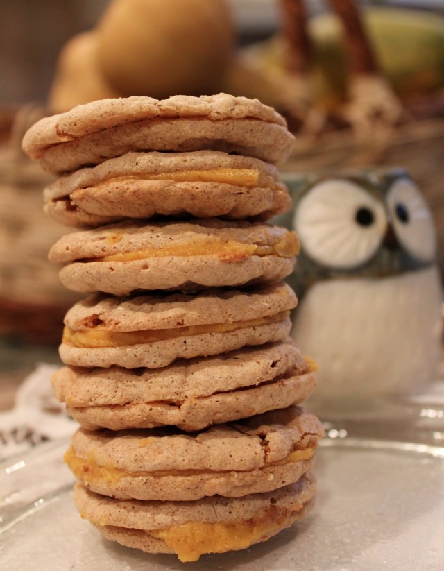 Pumpkin Buttercream Meringues | Blue Owl Treats