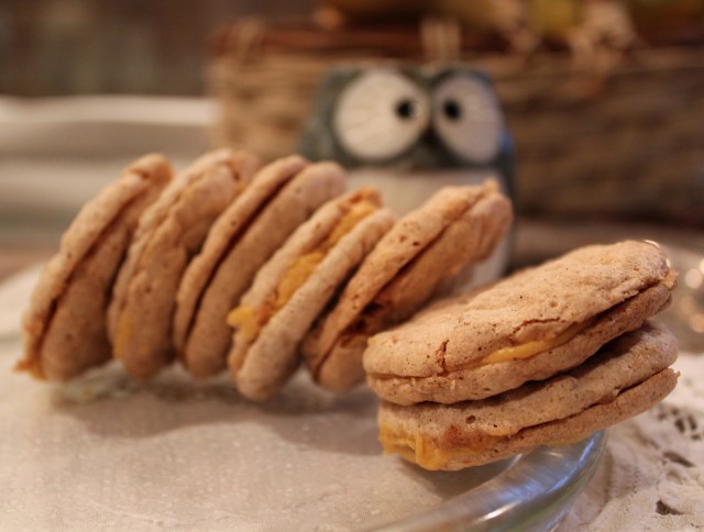 Pumpkin Buttercream Meringues | Blue Owl Treats 