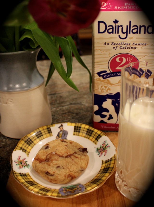 Nutella Stuffed Brown Butter Salted Chocolate Chip Cookies | Blue Owl Treats