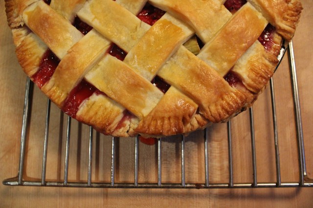 Raspberry-Rhubarb Pie | Blue Owl Treats