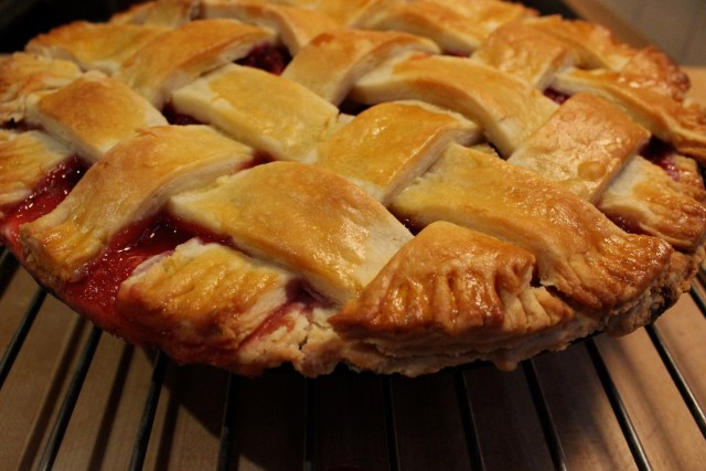 Raspberry-Rhubarb Pie | Blue Owl Treats