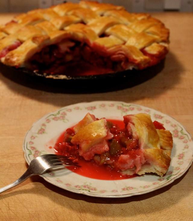 Raspberry-Rhubarb Pie | Blue Owl Treats