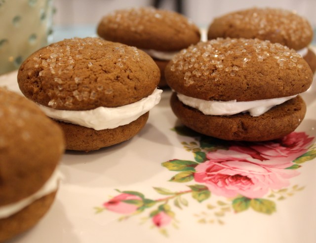 Bourbon Gingersnap Whoopie Pies | Blue Owl Treats