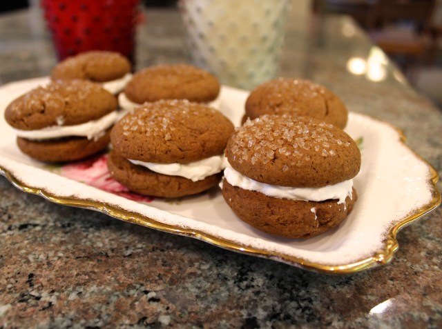 Bourbon Gingersnap Whoopie Pies | Blue Owl Treats