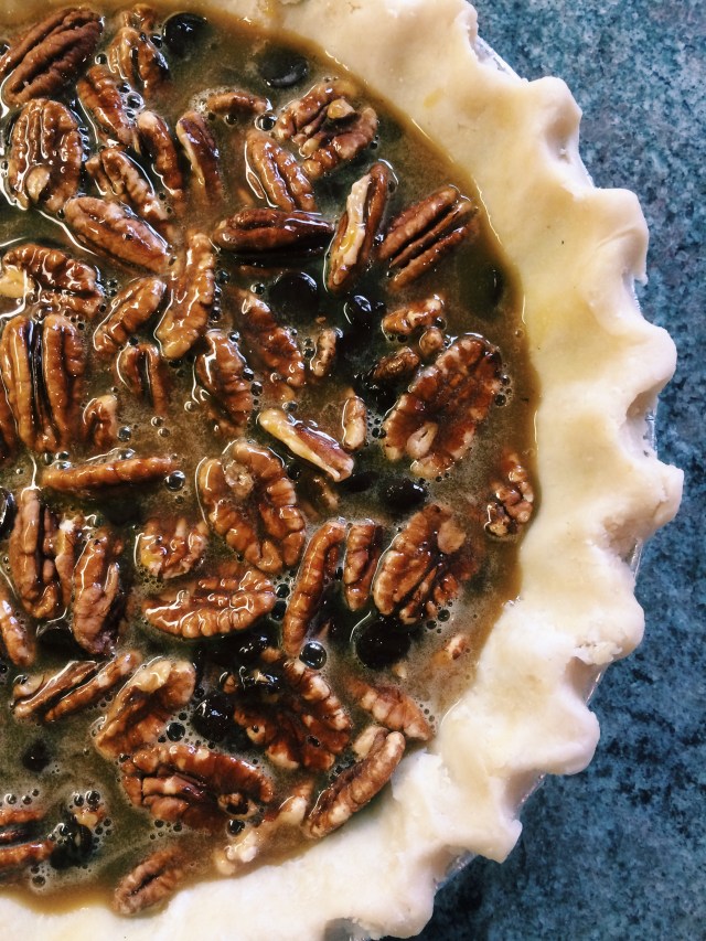 Chocolate Bourbon Pecan Pie | Blue Owl Treats