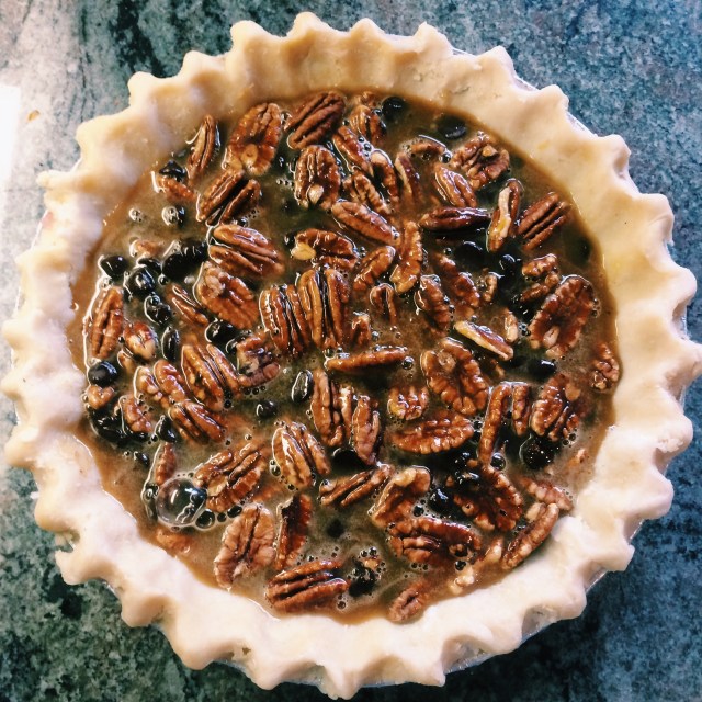 Chocolate Bourbon Pecan Pie | Blue Owl Treats